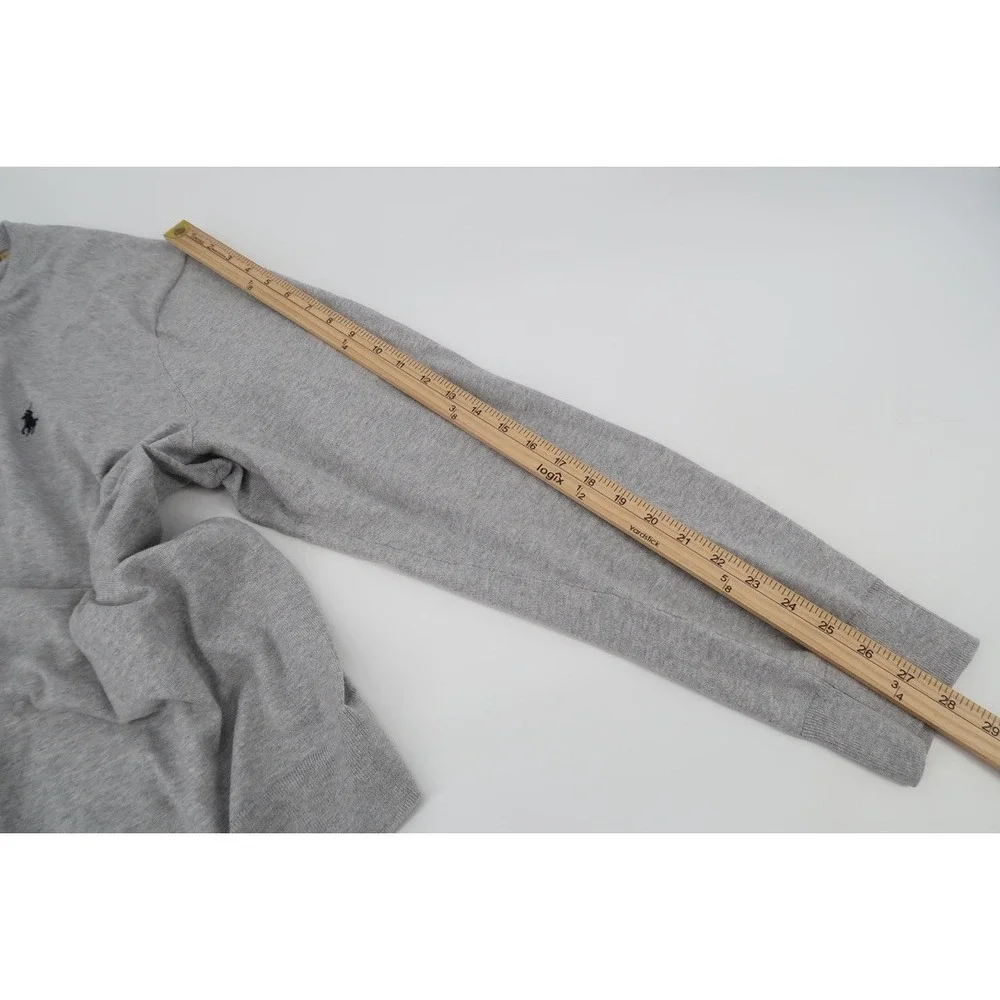 Polo Ralph Lauren Men's 3XLT Tall Gray Lightweight Knit Sweater V-Neck Pullover - Picture 11 of 11